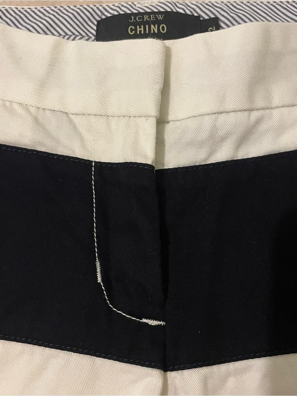 J. Crew back/white colorblock shorts-size 2 NWOT